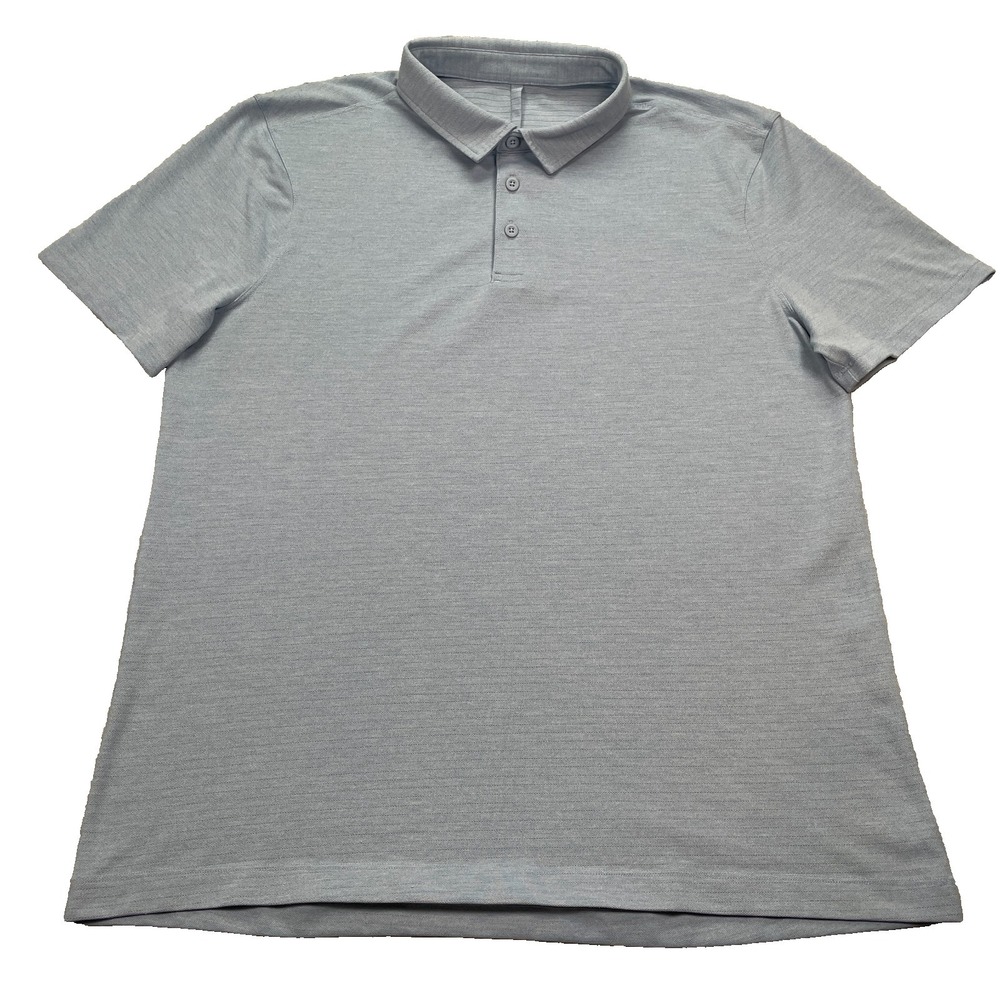 Lululemon Polo Shirt Men's Estimated Size Large Performance Golf Short Sleeve